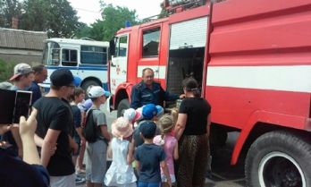Екскурсія до Державної пожежно-рятувальної частини по охороні Корабельного району міста Херсона