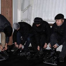 Ханука на городском катке