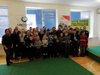 Проект “Поліс” провiв заняття для учнiв НВО ХАБАД