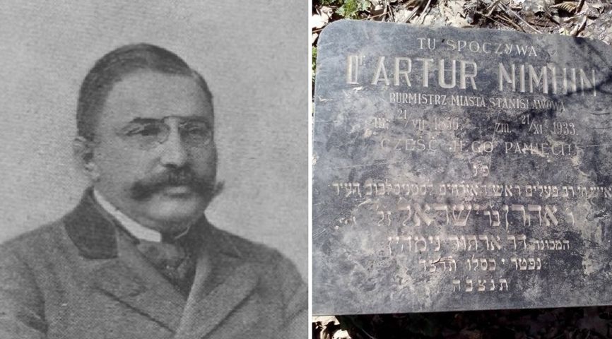 Надгробие еврея — бургомистра Станислава — нашли в придорожной канаве